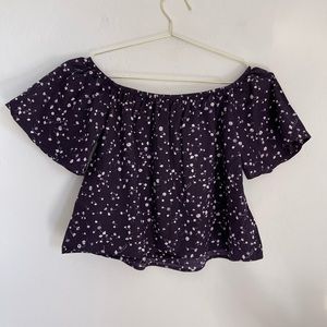 EXPRESS Boho Western Floral Top Size Small
